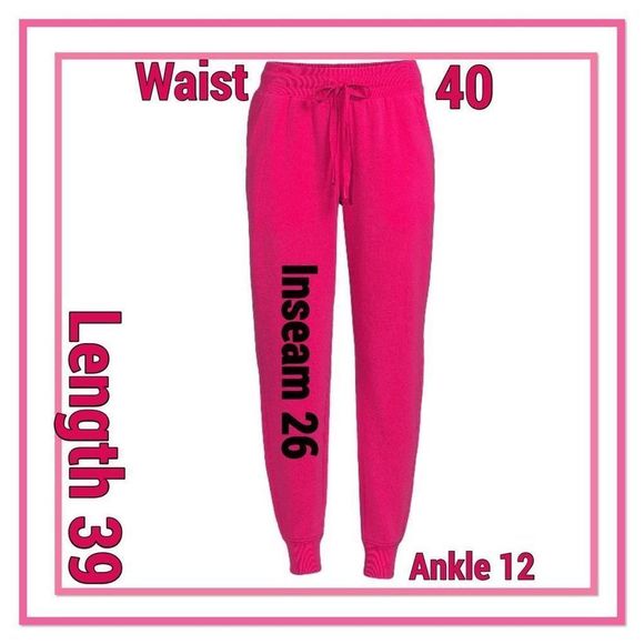 Athletic Works Size XXL Pink Soct Joggers - Picture 7 of 14